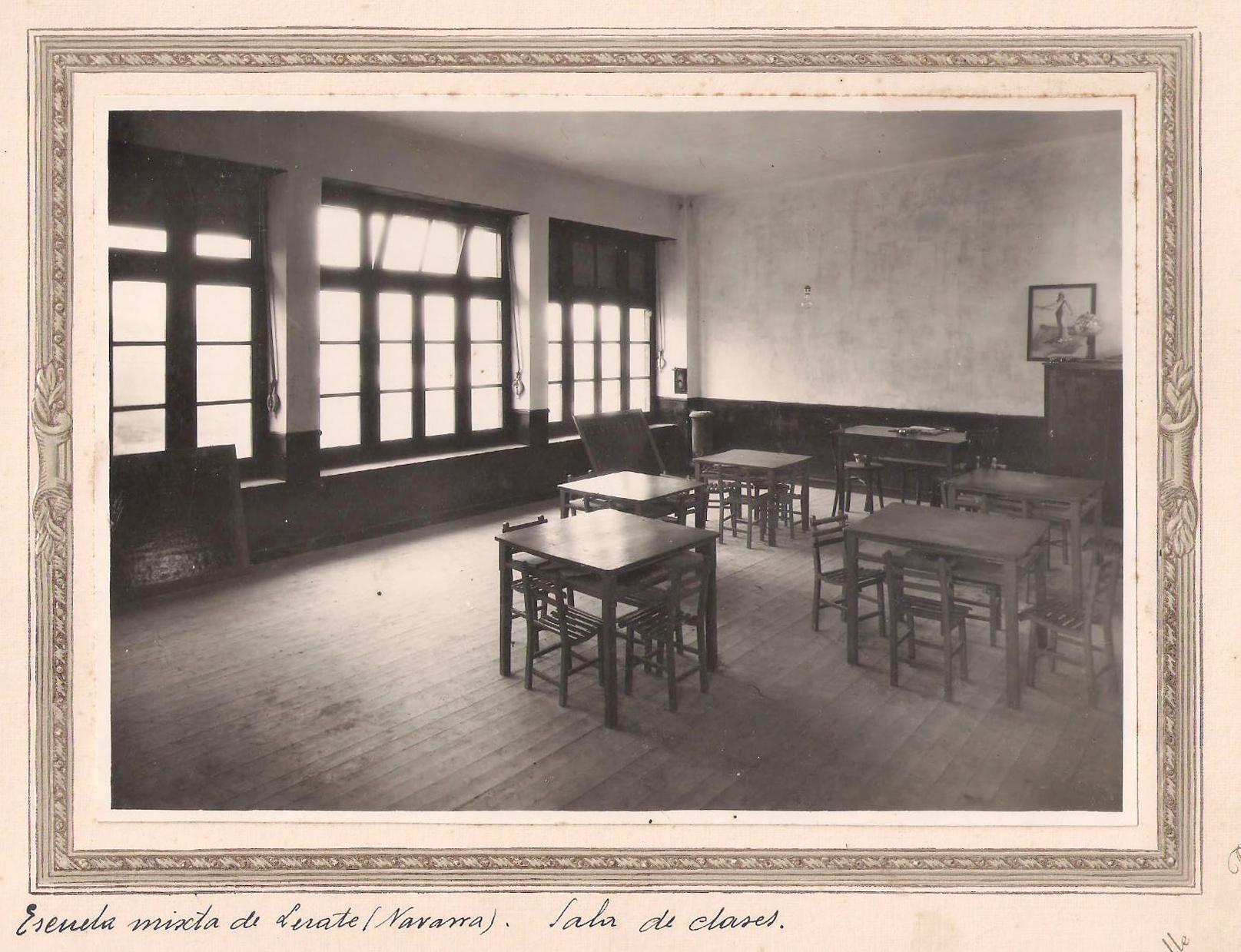 Interior de la escuela de lerate
