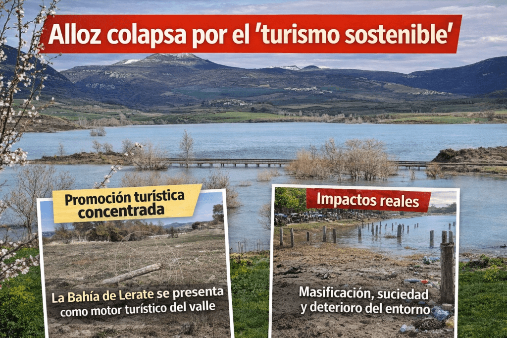 Alloz- turismo desbordado